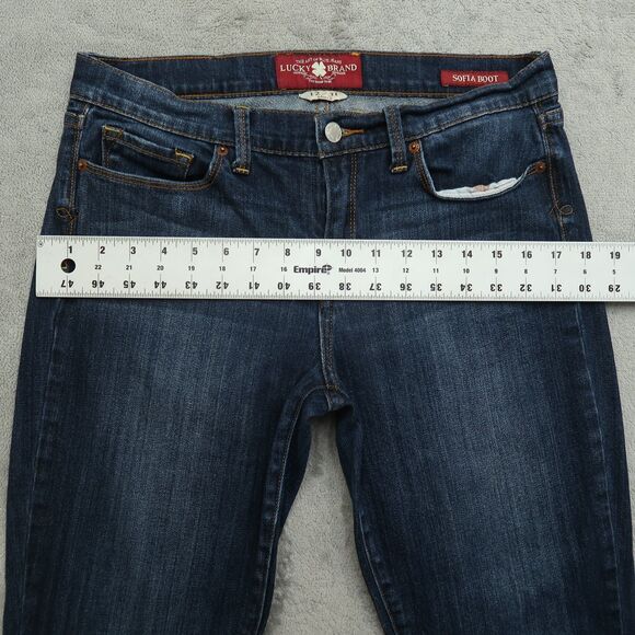 Lucky Brand Women's Boot Cut Jeans - Dark Blue - Picture 7 of 16